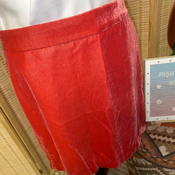 EUC J. Crew Velvet Mini Skirt - Picture 2 of 4